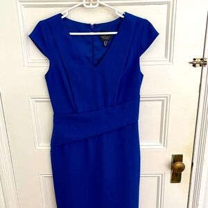 Adrianna Papell Women's Royal Blue Midi Dress